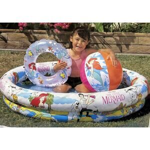 Intex The Wet Set The‎ Little Mermaid 1991 50" x 10" POOL & 20" RING Only